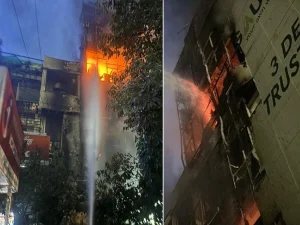 Gaur_business_park_building_fire